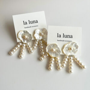 volume pearl flower pierce