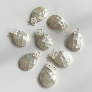 mosaic shell flower pierce