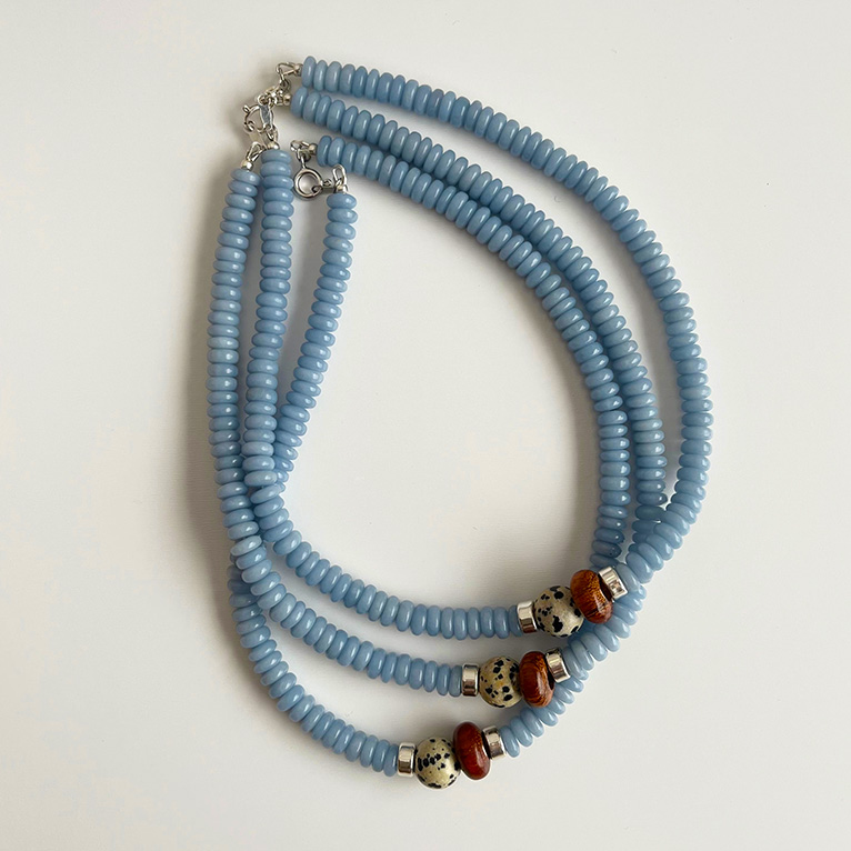 angelite blue necklace